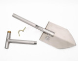 GP Factor CS-2.1 Camp Shovel - Two Piece - Raw Aluminum 